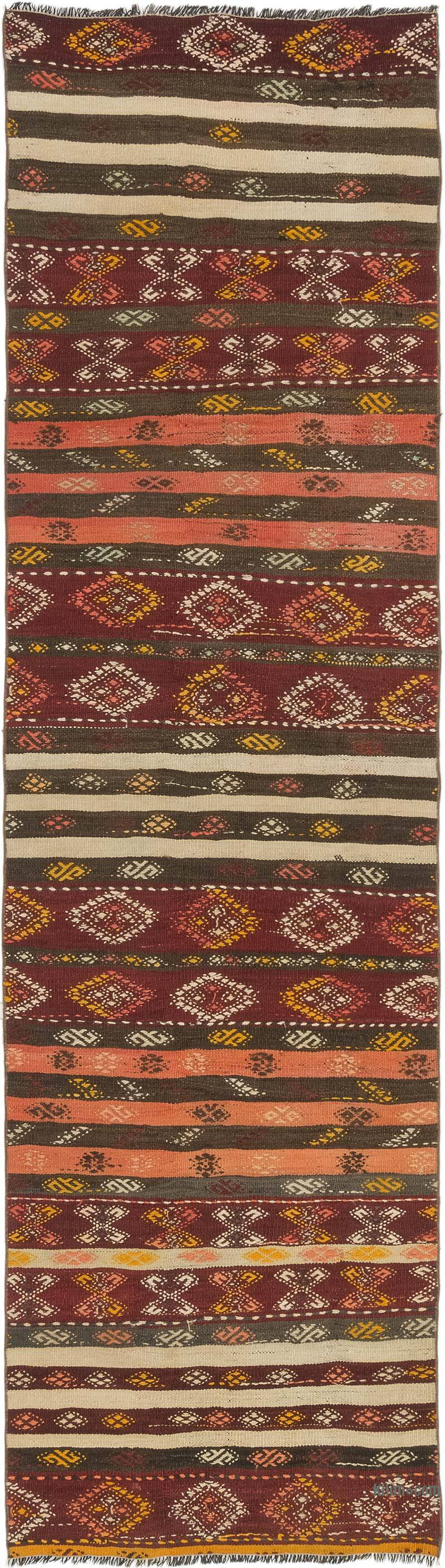 Alfombra Vintage Kilim Turca - 90 cm x 313 cm - K0072098