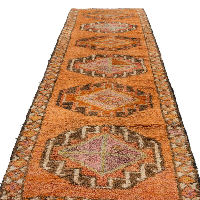 Vintage Tribal Runner Rug - 3' 4" x 11' 4" (40" x 136") - K0072100