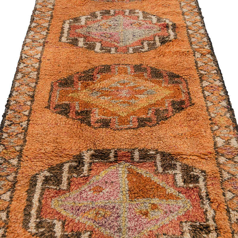 Vintage Tribal Runner Rug - 3' 4" x 11' 4" (40" x 136") - K0072100