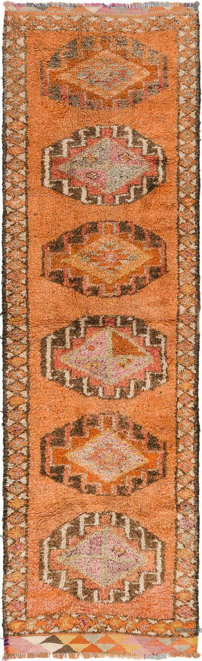 Vintage Tribal Runner Rug - 3' 4" x 11' 4" (40" x 136")