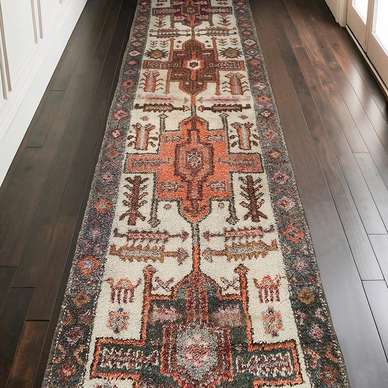 Alfombra Vintage de pasillo - 116 cm x 355 cm - K0072101