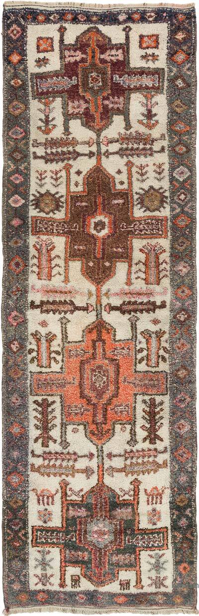 Vintage Tribal Runner Rug - 3' 10" x 11' 8" (46" x 140")