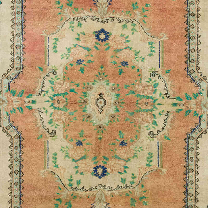 Alfombra Vintage Turca Anudada a Mano - 194 cm x 275 cm - K0072109