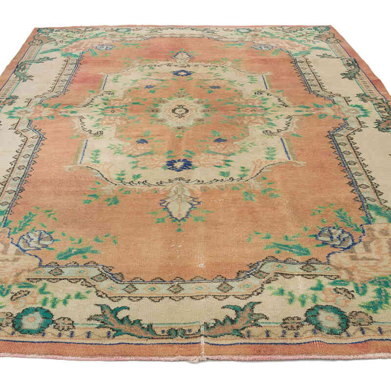Alfombra Vintage Turca Anudada a Mano - 194 cm x 275 cm - K0072109