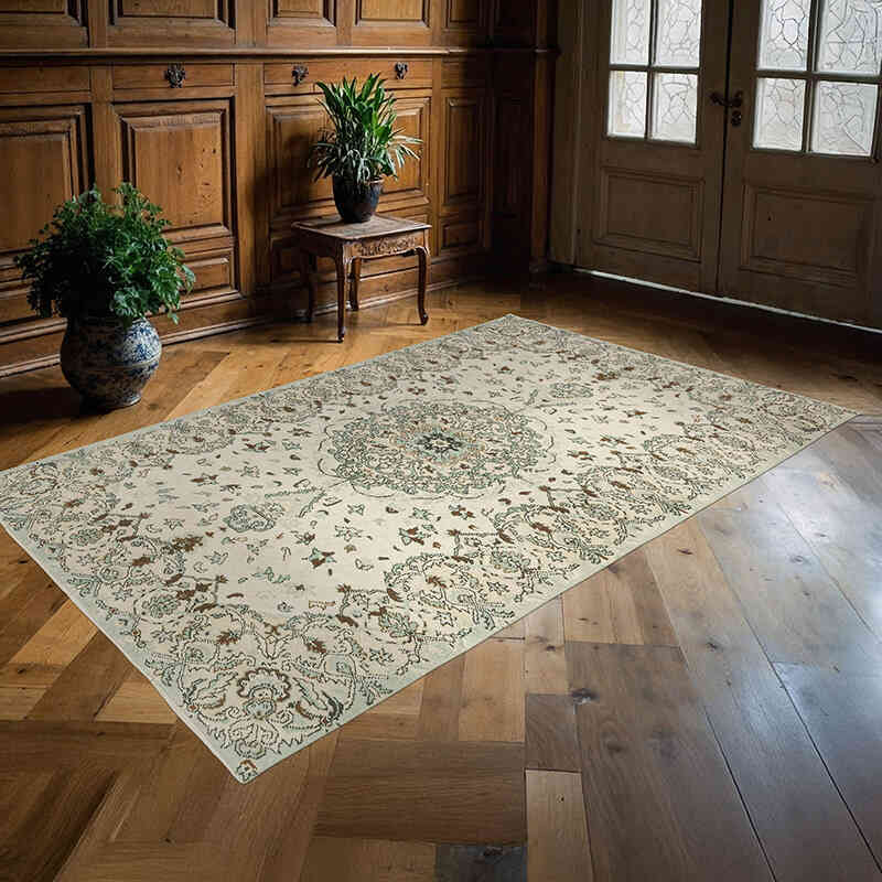 El Dokuma Vintage Halı - 173 cm x 263 cm - K0072115