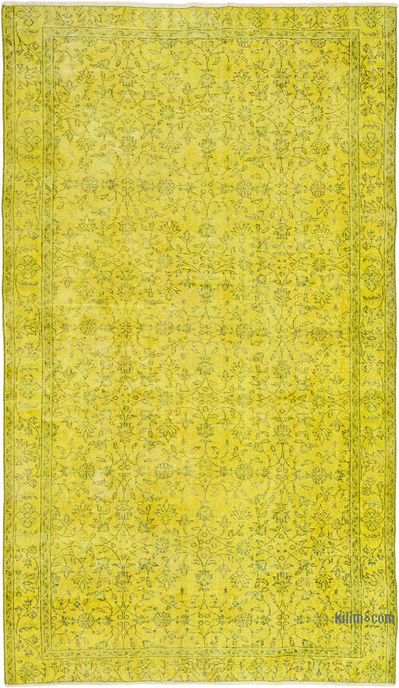 Boyalı El Dokuma Vintage Halı - 158 cm x 270 cm - K0072121