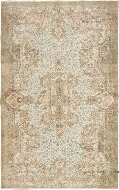 Alfombra Vintage Turca Anudada a Mano - 186 cm x 300 cm