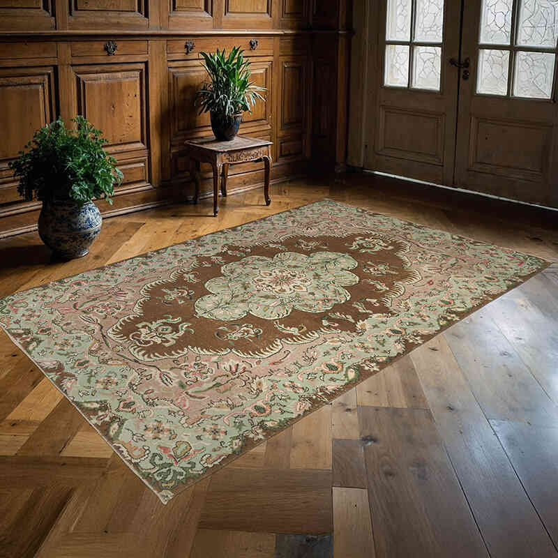 El Dokuma Vintage Halı - 173 cm x 261 cm - K0072128