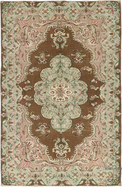 Alfombra Vintage Turca Anudada a Mano - 173 cm x 261 cm