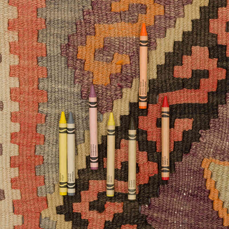 Vintage Anadolu Kilim Yolluk - 95 cm x 352 cm - K0072138