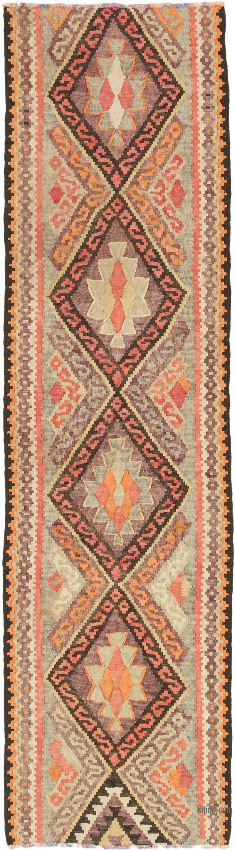 Vintage Anadolu Kilim Yolluk - 95 cm x 352 cm - K0072138