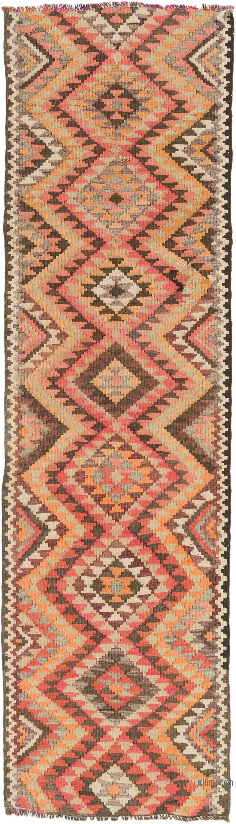 Vintage Tribal Kilim Runner - 3'  x 10' 6" (36" x 126") - K0072153