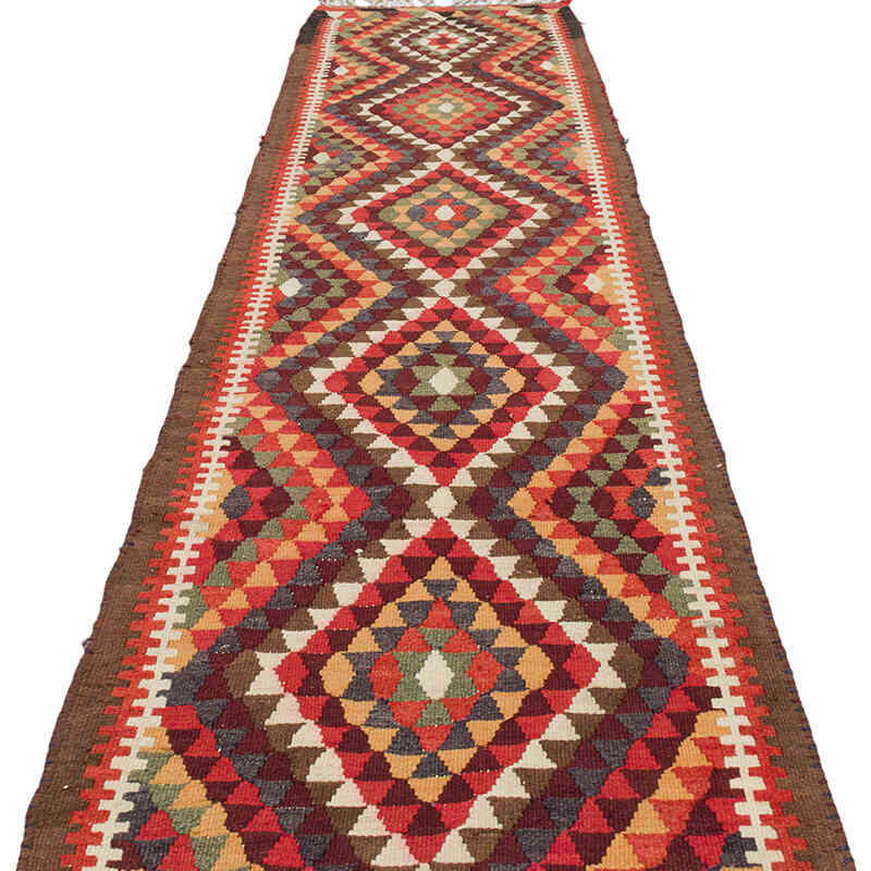Vintage Tribal Kilim Runner - 2' 9" x 11'  (33" x 132") - K0072155