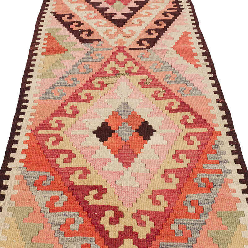 Vintage Anadolu Kilim Yolluk - 90 cm x 285 cm - K0072156