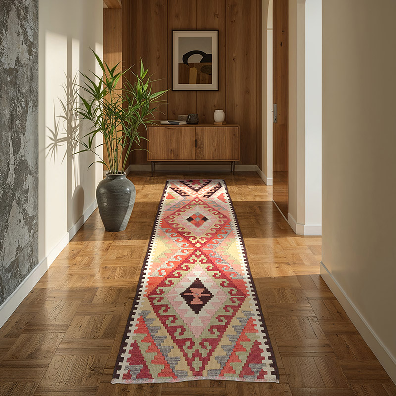 Vintage Anadolu Kilim Yolluk - 90 cm x 285 cm - K0072156