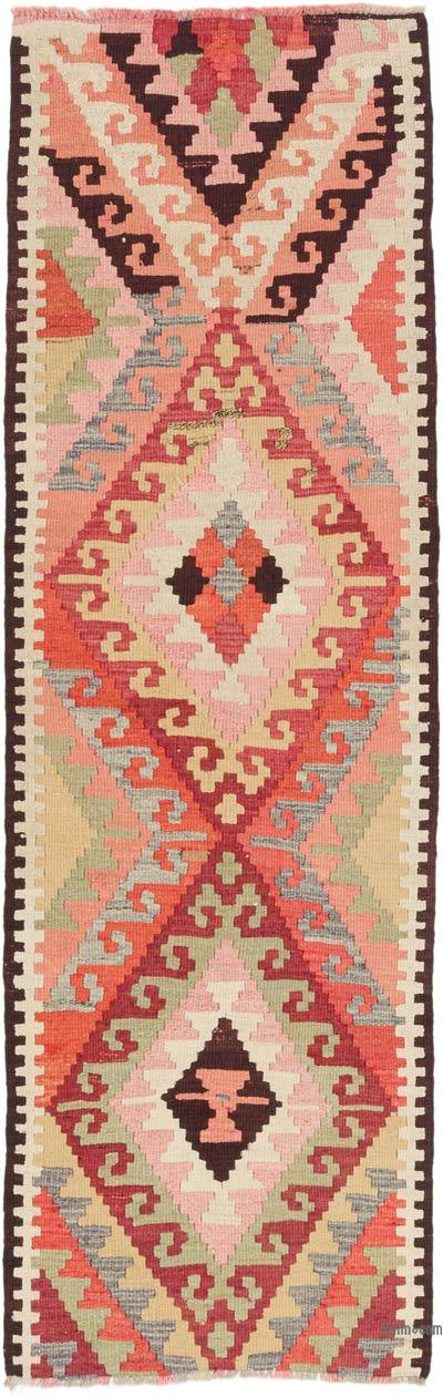 Vintage Tribal Kilim Runner - 2' 11" x 9' 4" (35" x 112")