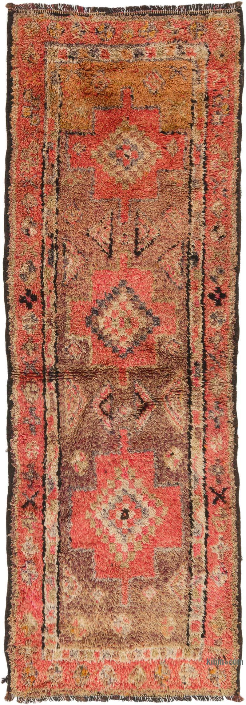 Vintage Tribal Runner Rug - 2' 11" x 8' 5" (35" x 101") - K0072161