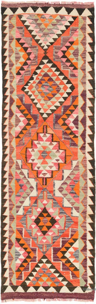 Alfombra Kilim Tribal Vintage - 86 cm x 265 cm