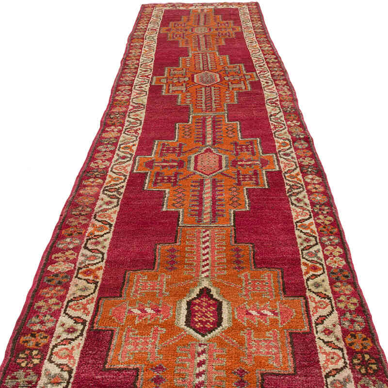 Alfombra Vintage de pasillo - 92 cm x 377 cm - K0072171