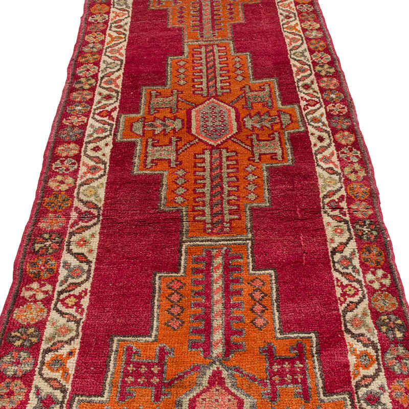 Alfombra Vintage de pasillo - 92 cm x 377 cm - K0072171