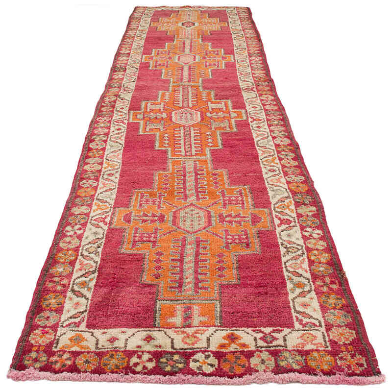 Alfombra Vintage de pasillo - 92 cm x 377 cm - K0072171