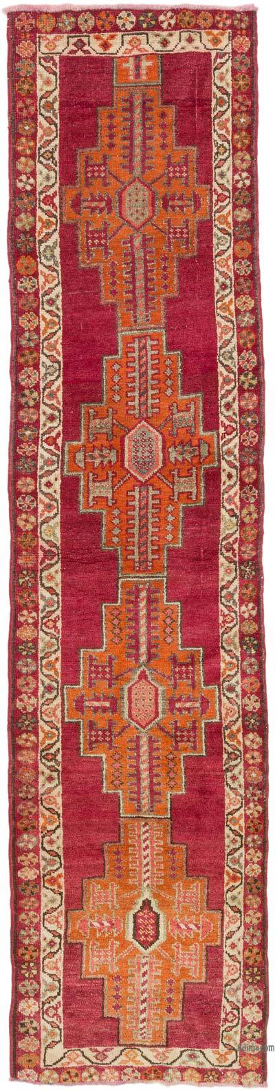 Alfombra Vintage de pasillo - 92 cm x 377 cm