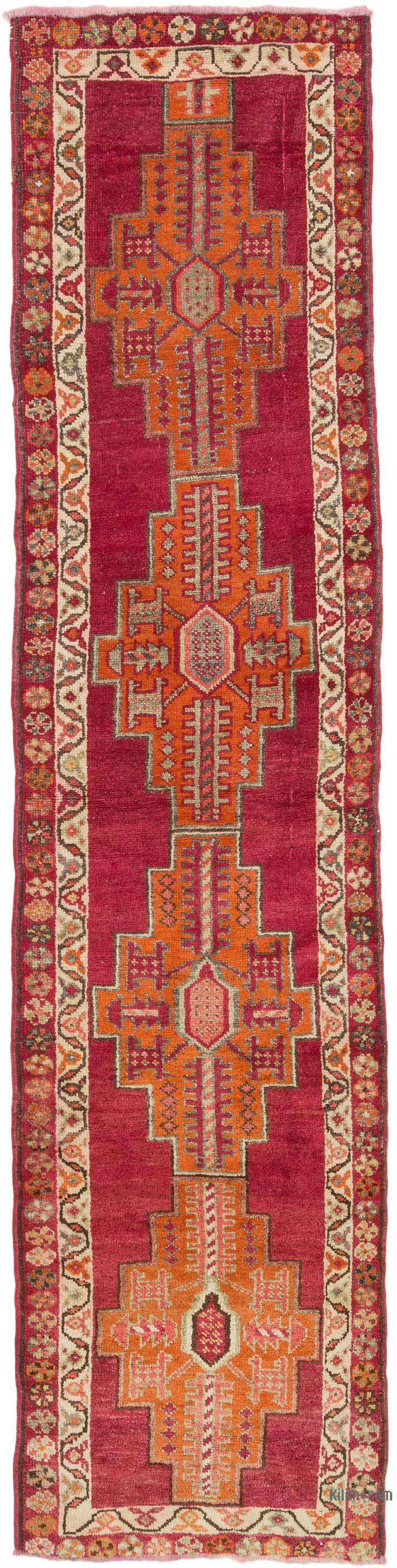 Alfombra Vintage de pasillo - 92 cm x 377 cm - K0072171