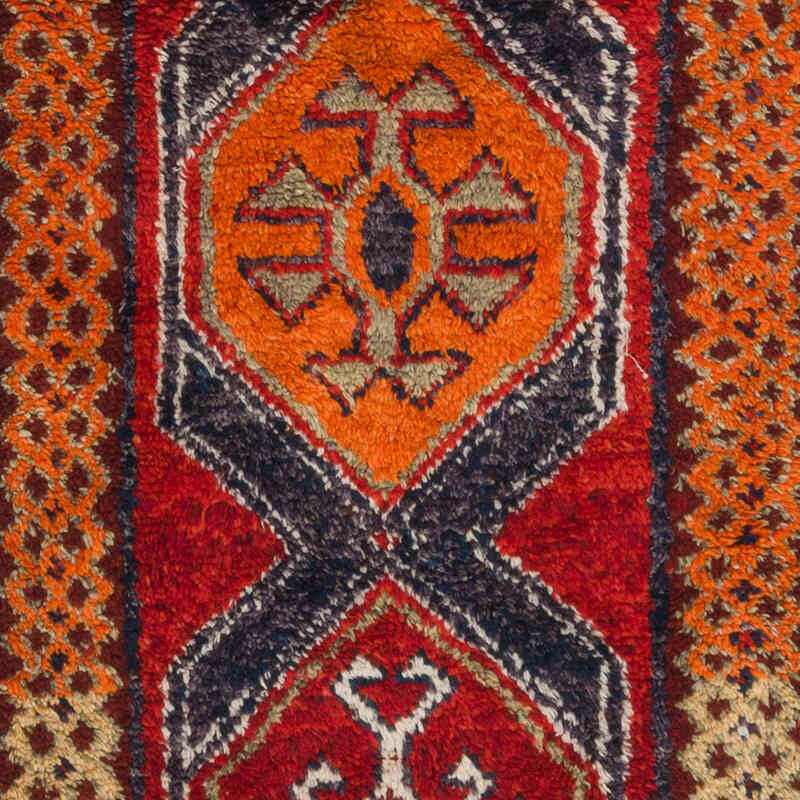 Vintage Tribal Runner Rug - 3' 1" x 11' 6" (37" x 138") - K0072172