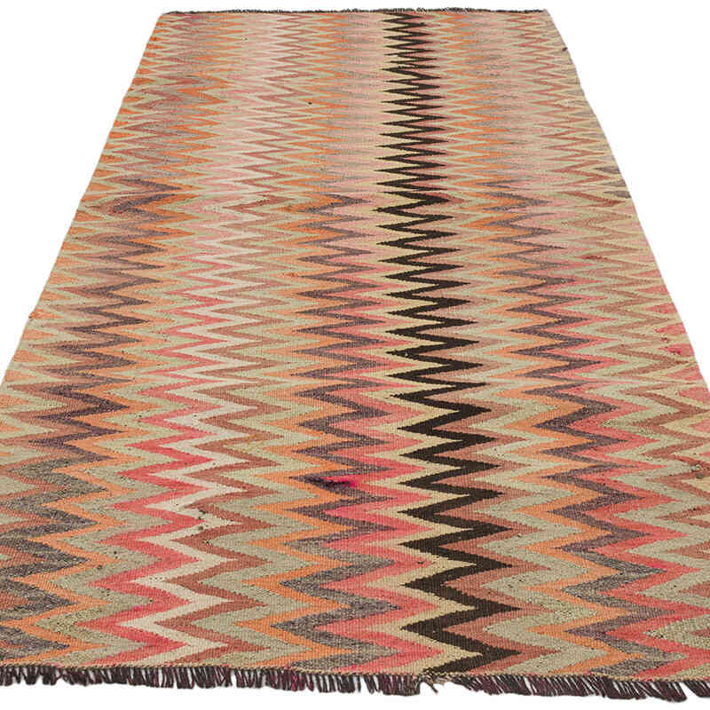 Alfombra Kilim Tribal Vintage - 106 cm x 225 cm - K0072174