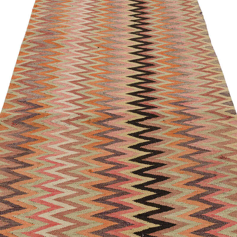 Alfombra Kilim Tribal Vintage - 106 cm x 225 cm - K0072174