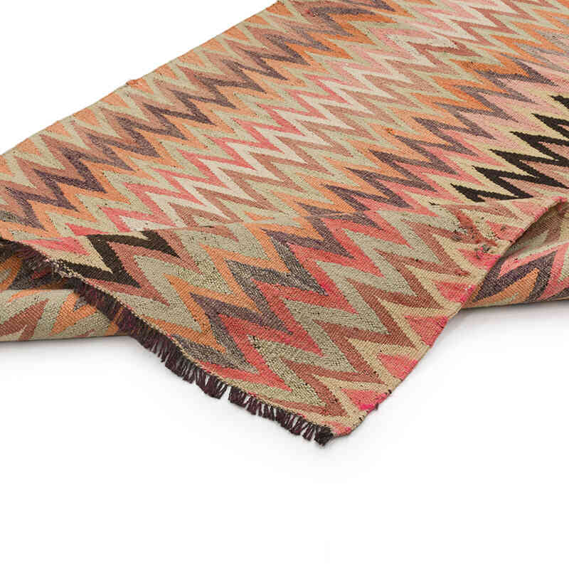 Alfombra Kilim Tribal Vintage - 106 cm x 225 cm - K0072174