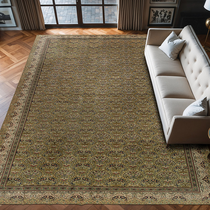 Vintage Turkish Hand-Knotted Rug - 10'  x 13' 4" (120" x 160") - K0072175