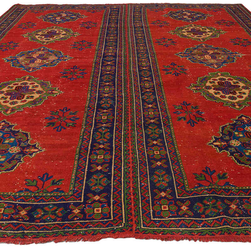 Vintage Turkish Hand-Knotted Rug - 8' 11" x 11' 6" (107" x 138") - K0072177
