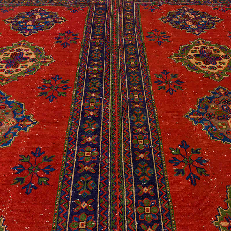 Vintage Turkish Hand-Knotted Rug - 8' 11" x 11' 6" (107" x 138") - K0072177