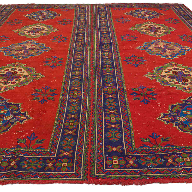 Vintage Turkish Hand-Knotted Rug - 8' 11" x 11' 6" (107" x 138") - K0072177
