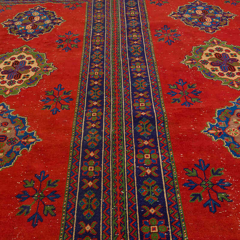 Vintage Turkish Hand-Knotted Rug - 8' 11" x 11' 6" (107" x 138") - K0072177