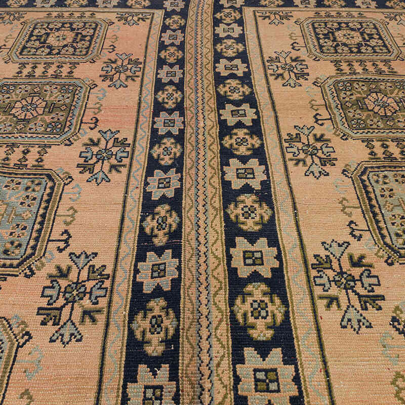 Vintage Turkish Hand-Knotted Rug - 9'  x 11' 2" (108" x 134") - K0072184