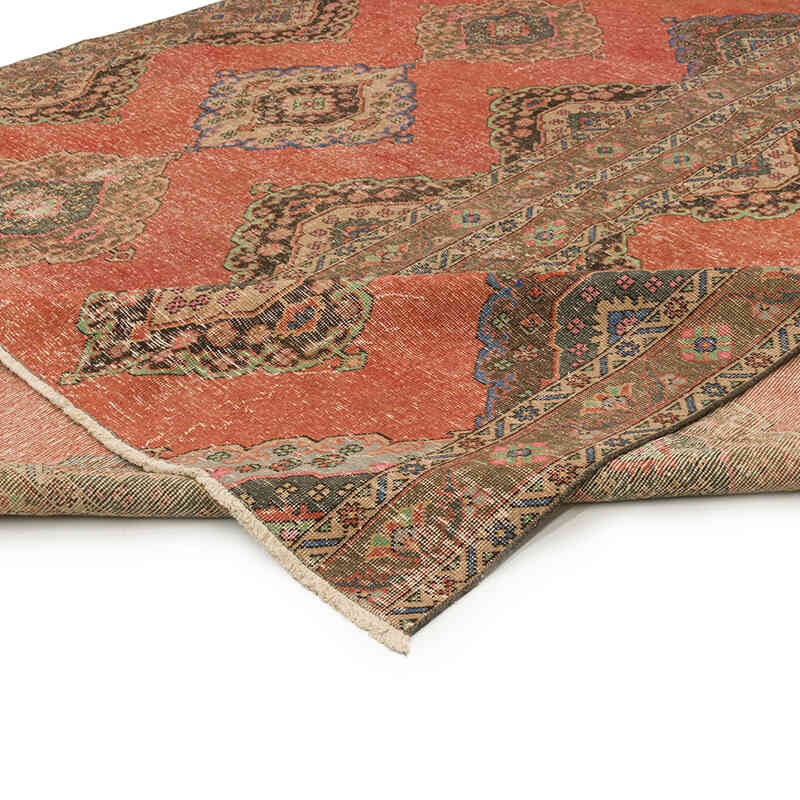 Vintage Turkish Hand-Knotted Rug - 9' 1" x 11' 7" (109" x 139") - K0072189
