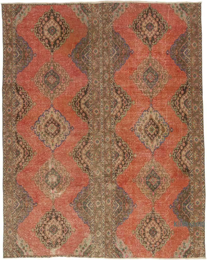 Vintage Turkish Hand-Knotted Rug - 9' 1" x 11' 7" (109" x 139") - K0072189