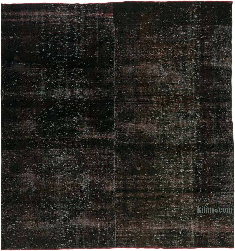 Over-dyed Vintage Hand-Knotted Turkish Rug - 9' 9" x 10' 2" (117" x 122") - K0072197