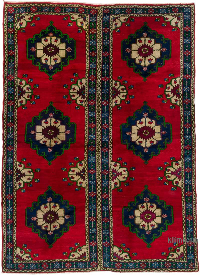 Alfombra Vintage Turca Anudada a Mano - 273 cm x 385 cm - K0072199