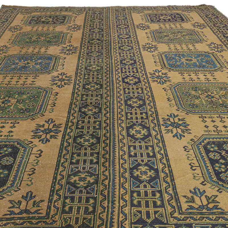 Vintage Turkish Hand-Knotted Rug - 8' 10" x 11' 7" (106" x 139") - K0072230