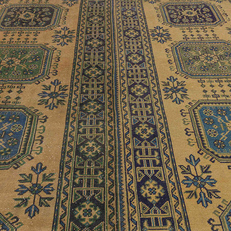 Vintage Turkish Hand-Knotted Rug - 8' 10" x 11' 7" (106" x 139") - K0072230
