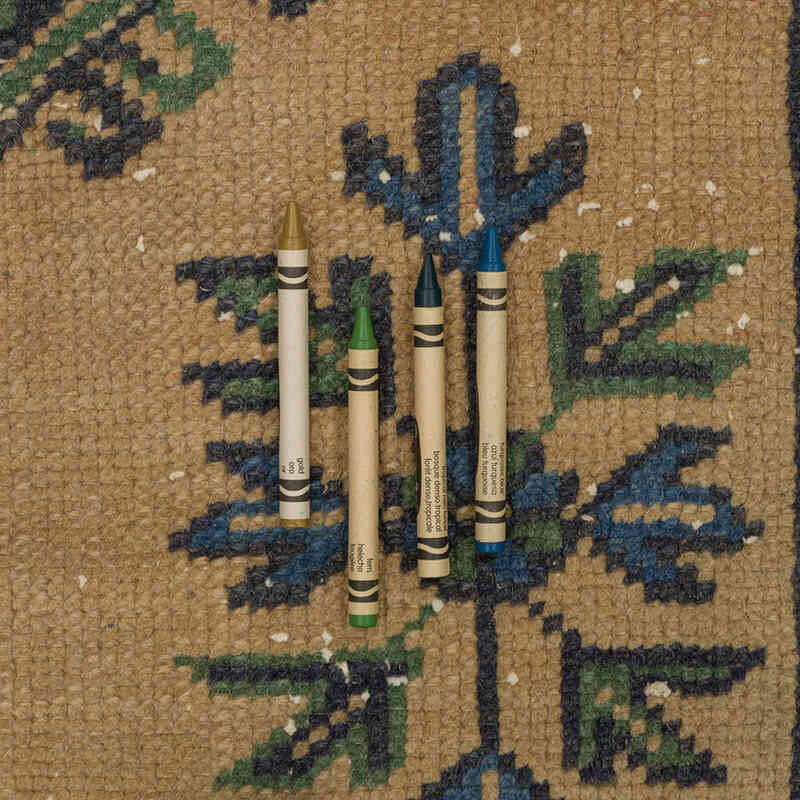 Vintage Turkish Hand-Knotted Rug - 8' 10" x 11' 7" (106" x 139") - K0072230