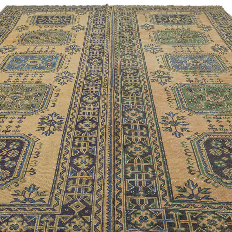 Vintage Turkish Hand-Knotted Rug - 8' 10" x 11' 7" (106" x 139") - K0072230
