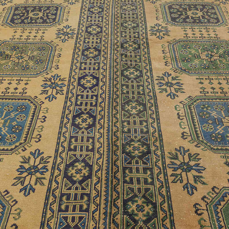 Vintage Turkish Hand-Knotted Rug - 8' 10" x 11' 7" (106" x 139") - K0072230