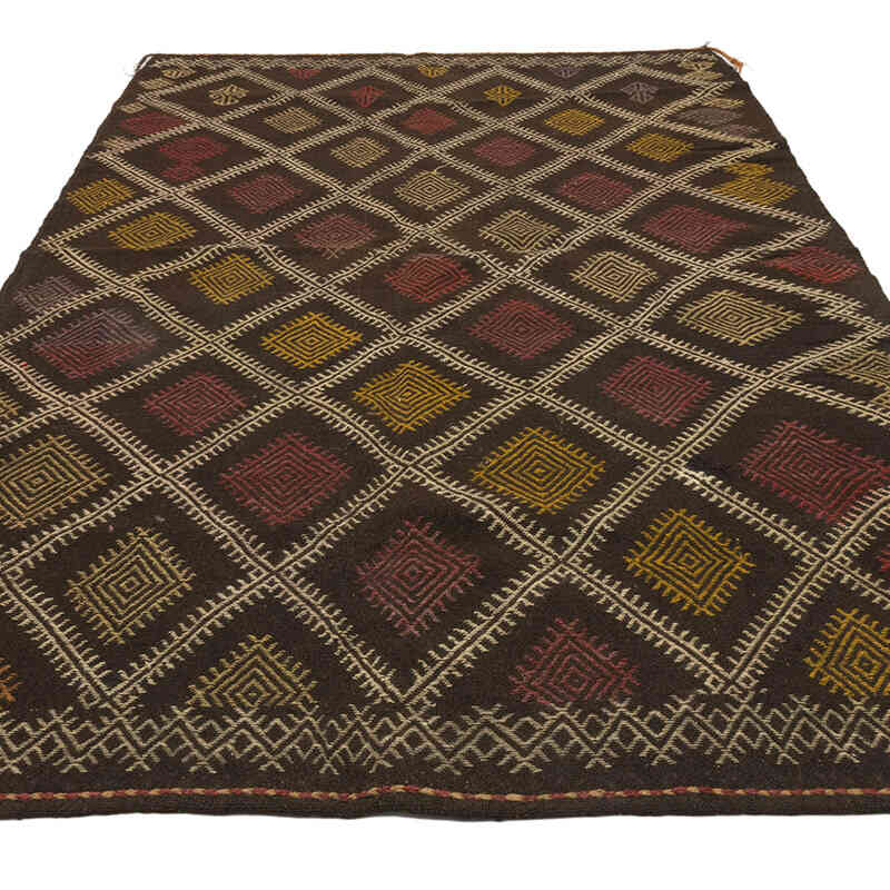 Vintage Anatolian Jijim Rug - 5' 5" x 9' 3" (65" x 111") - K0072235