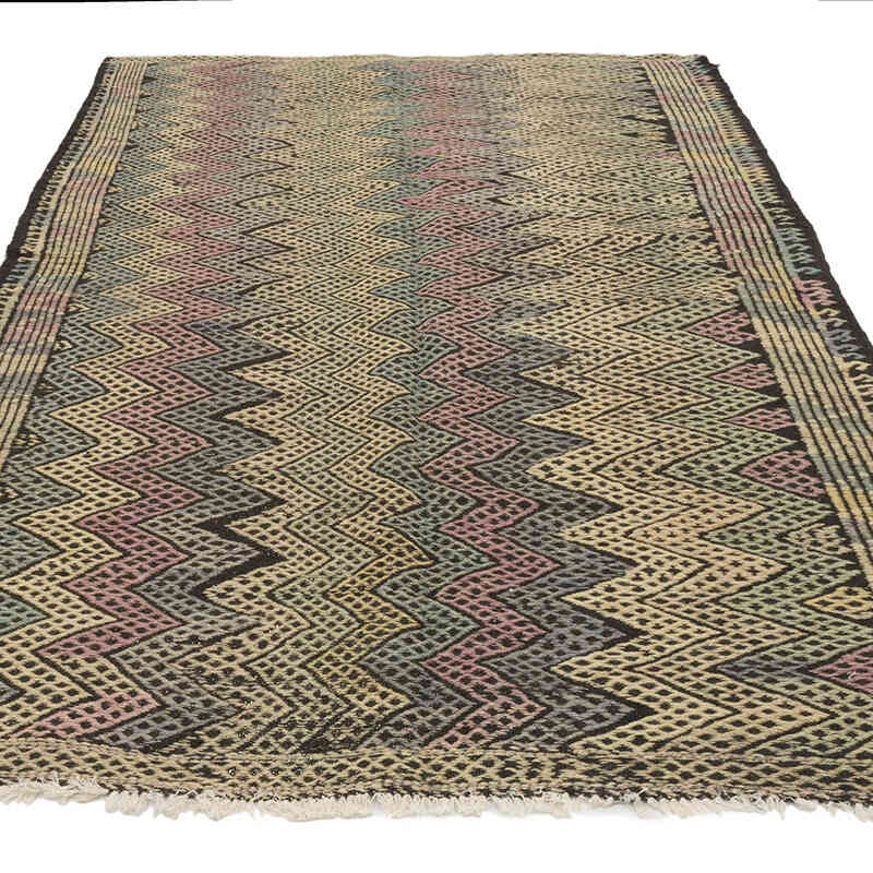 Vintage Anatolian Jijim Rug - 5' 3" x 8' 10" (63" x 106") - K0072243