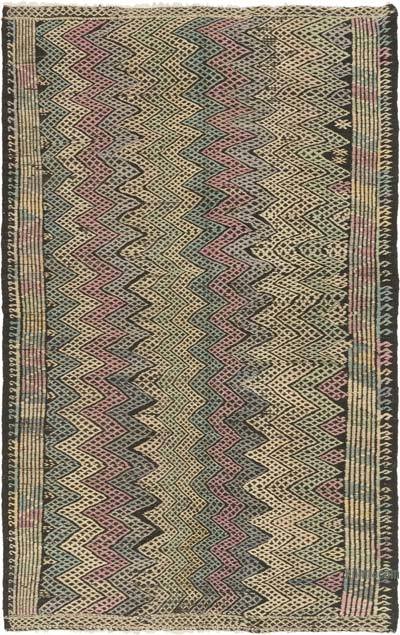 Vintage Anatolian Jijim Rug - 5' 3" x 8' 10" (63" x 106")