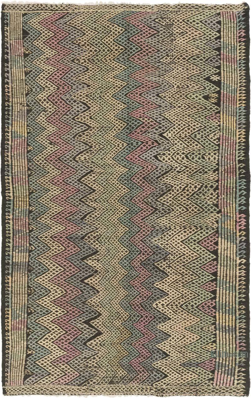 Vintage Anatolian Jijim Rug - 5' 3" x 8' 10" (63" x 106") - K0072243